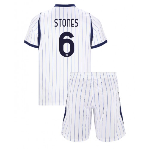 Inter Milan John Stones #6 Vieras Peliasu Lasten 2026-27 Lyhythihainen (+ Lyhyet housut)